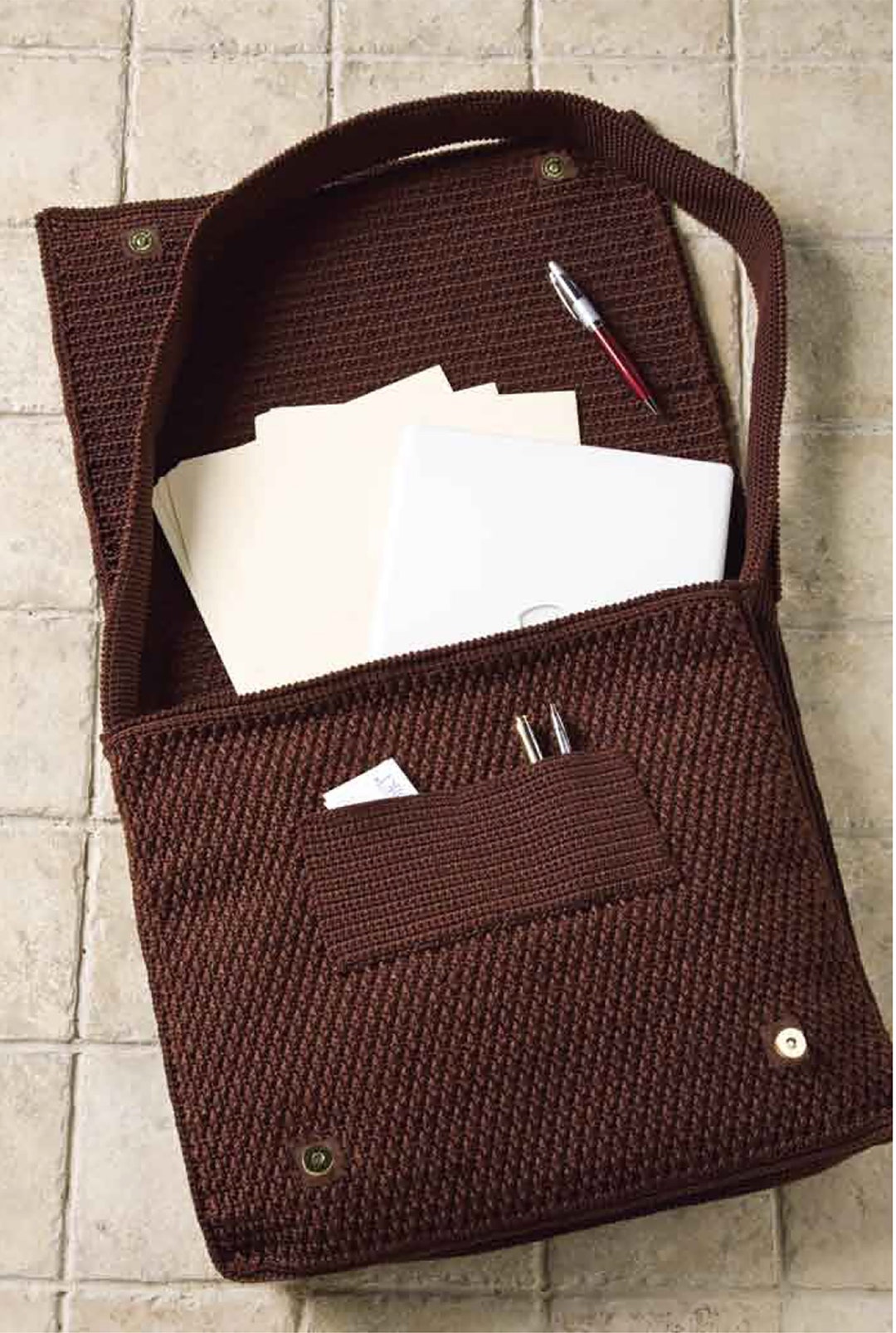 Crochet Bag Pattern | Messenger Bag | Laptop Bag | Cross