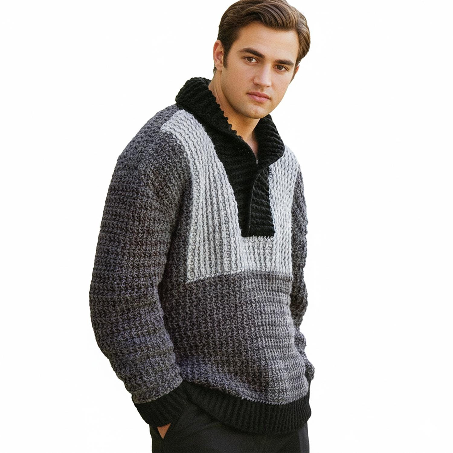 39 Crochet Sweater Patterns for Men You Can Wear Year After Year 24 Crochet Sweater Pattern For Men Men's Crochet