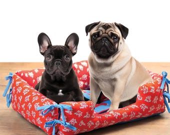 Dog Bed Sewing Pattern | Dogs Christmas Gifts | Pets' Bed With Removable Patchwork Lining| PDF Pattern Instant Download
