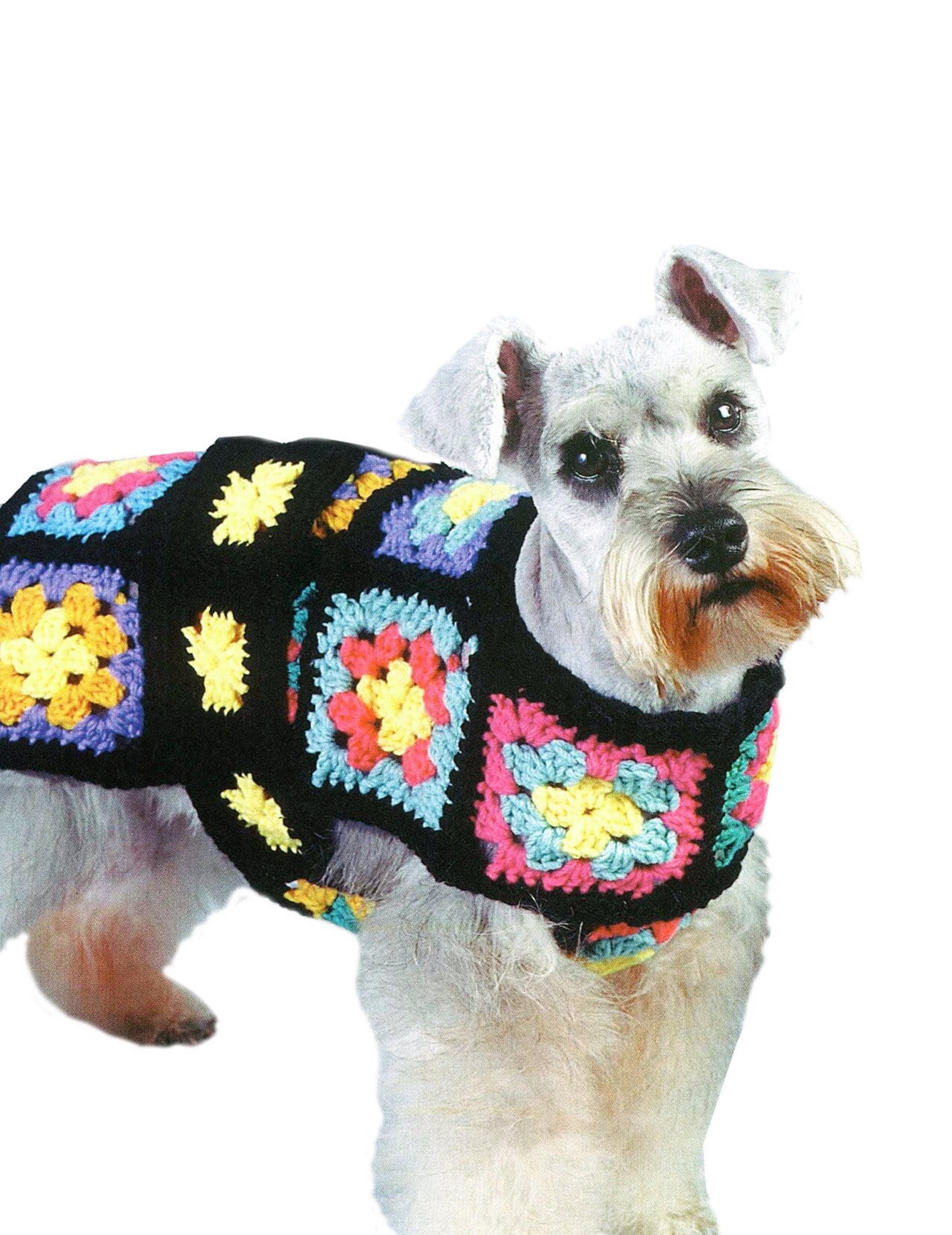 Maglione Per Cani Di Piccola Taglia – Cappottino Invernale Lavorato A Maglia, Caldo E Antivento (modello Griglia Diamanti)