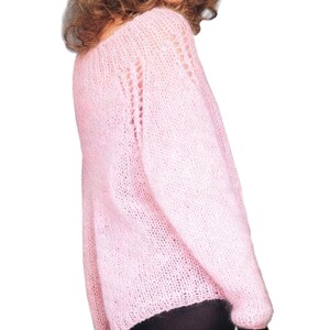 Loose Fit Raglan Sweater Women | Easy Knitting Pattern | Casual Top, Mohair Pullover XS To 2X Pattern PDF Download