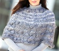 Winter Wrap  | Short Cape | Easy Knitting Pattern Cabled | Women's Aran Bulky Poncho | Instant PDF Download