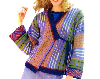 Kimono Jacket Pattern Colorwork Knitting Pattern Kimono Kimono