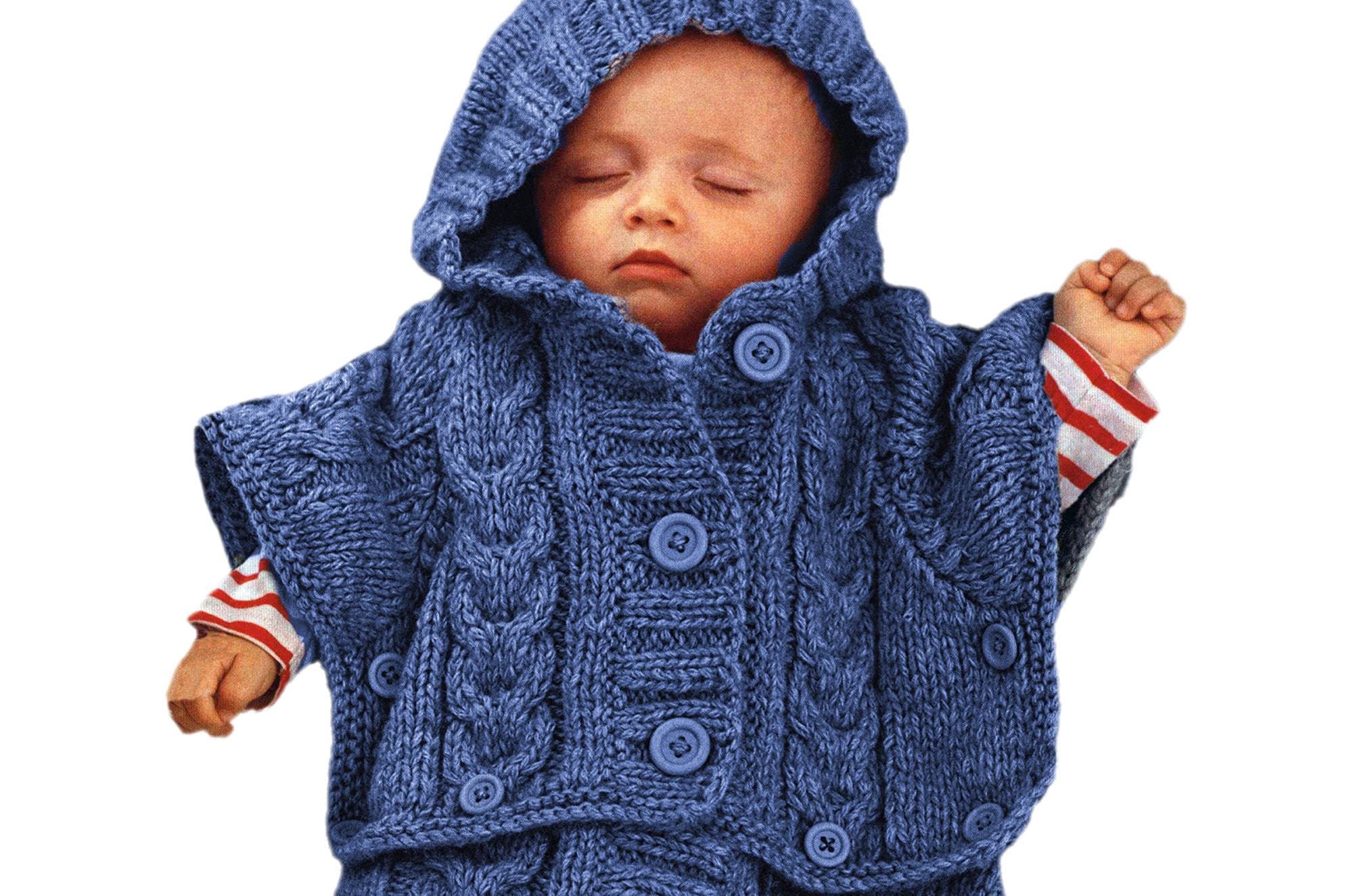 Sleeping Bag Knitting Pattern Newborn up to 6 Mo. Baby Cocoon | Comfy ...