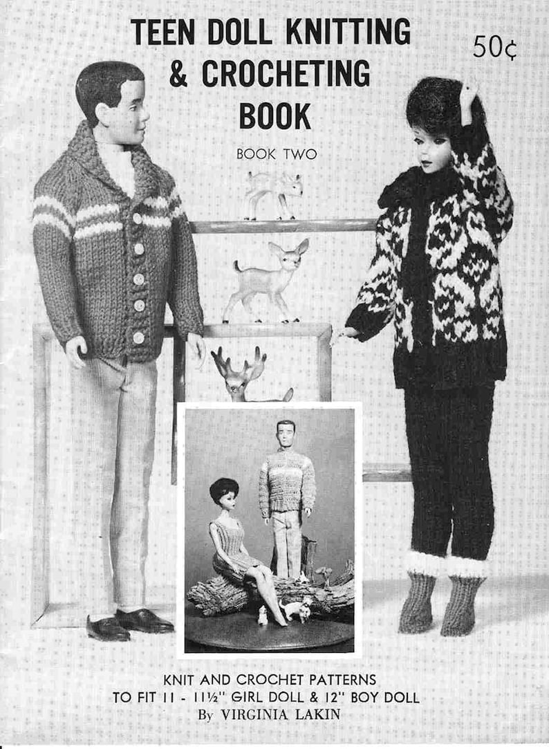 Vintage 60's Knit & Crochet Pattern Book for 111/2 Etsy