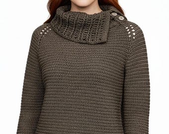 Gorgeous Sweater Raglan Sleeve Crochet Pattern DK Yarn | Women's Tops, S-3X Crochet Pullover Pattern Instant PDF Download