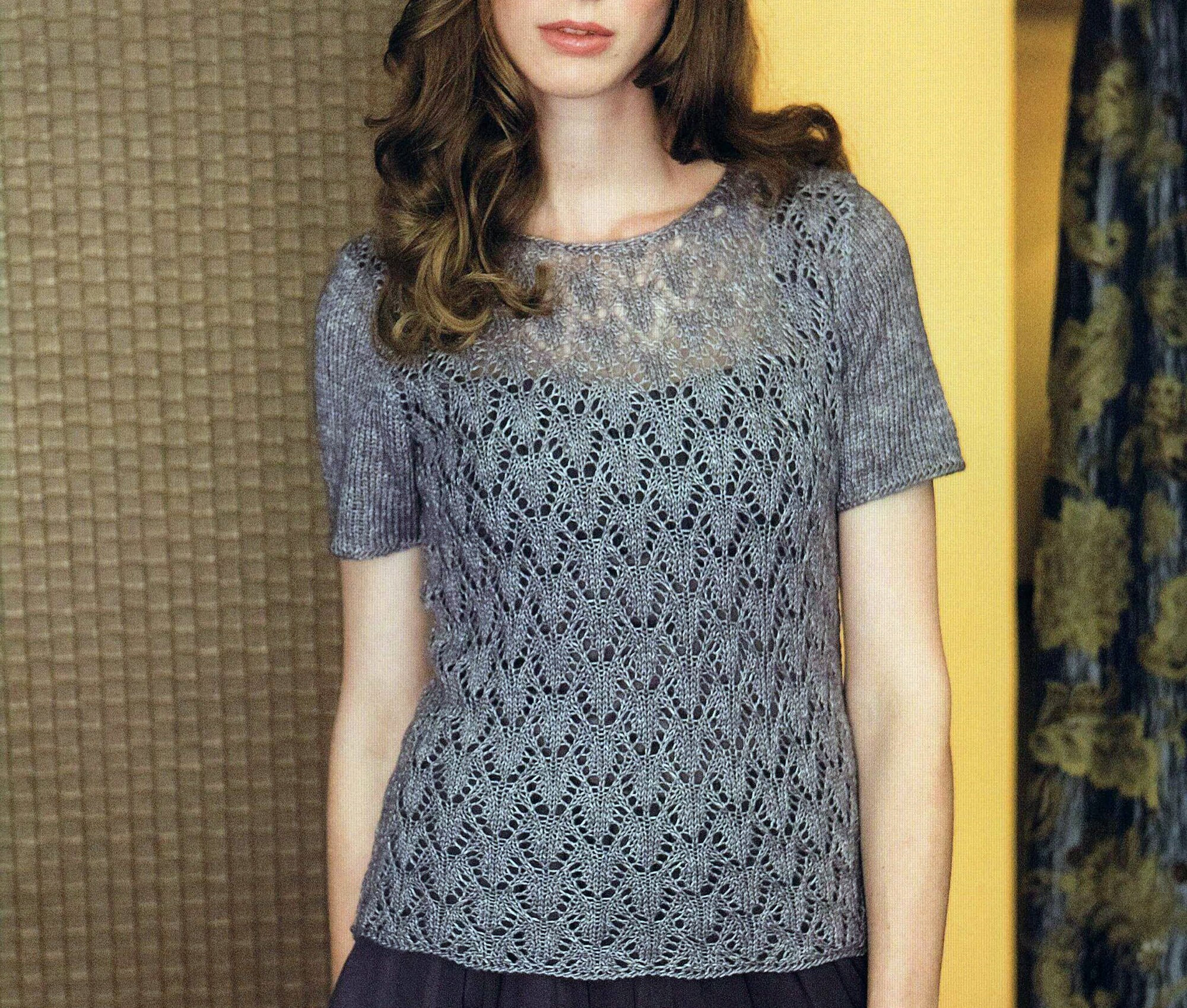 Spring Knit Sweaters Lace Knit Sweater Elegant yet Minimalist | Spring Knitting Pattern Lace ...