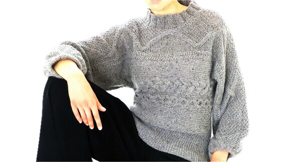 Motif de pull Aran pour femme Pull Aran ample, confortable