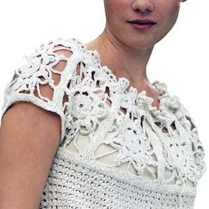 Easy Crochet Pattern Gorgeous Women&#39;s Top | Lacy Summer Crop Top Boho Style Sweater Beginners Pattern Instant PDF Download