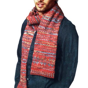 FABULOUS Fair Isle SCARF Vintage Knitting Pattern 4 Ply Yarn | Instant PDF Download