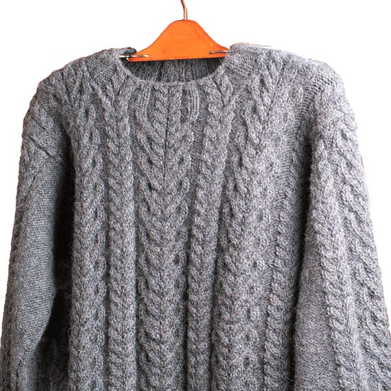 Gorgeous Cable Knit Sweater Aran Braids | Vintage Knitting Pattern | Loose Casual Women's Tops | Instant PDF Download