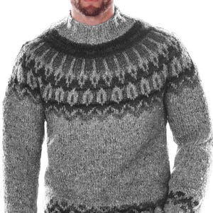 Nordic Knit Sweater Pattern For Men | Fair Isle Pullover Norwegian Wool Vintage Knitting Pattern Instant PDF Download