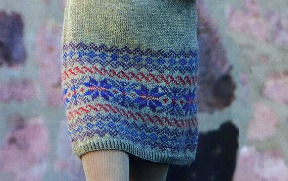 Gorgeous Fair Isle Dress | Vintage Fair Isle Pattern | Women's Knitting Pattern PDF Download - Etsy Gorgeous Fair Isle Dress | Vintage Fair Isle Pattern | Women's Knitting Pattern PDF Download - Etsy