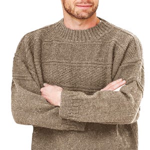Herren GUERNSEY Pullover, einfaches Strickmuster | Basic Gansey Pattern Irischer Fischer Pullover Instant PDF Download