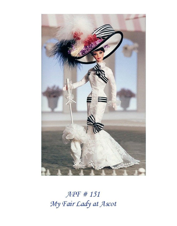 My Fair Lady's Ascot Dress PDF Sewing Pattern for 11.5