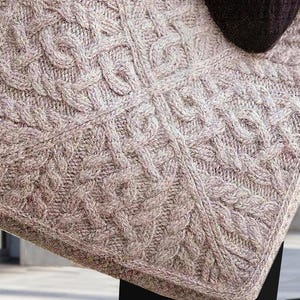 Women's Tote Bag Celtic Knots & Braids | Aran Knitting Pattern STUNNING Big Bag | PDF Pattern Instant Download