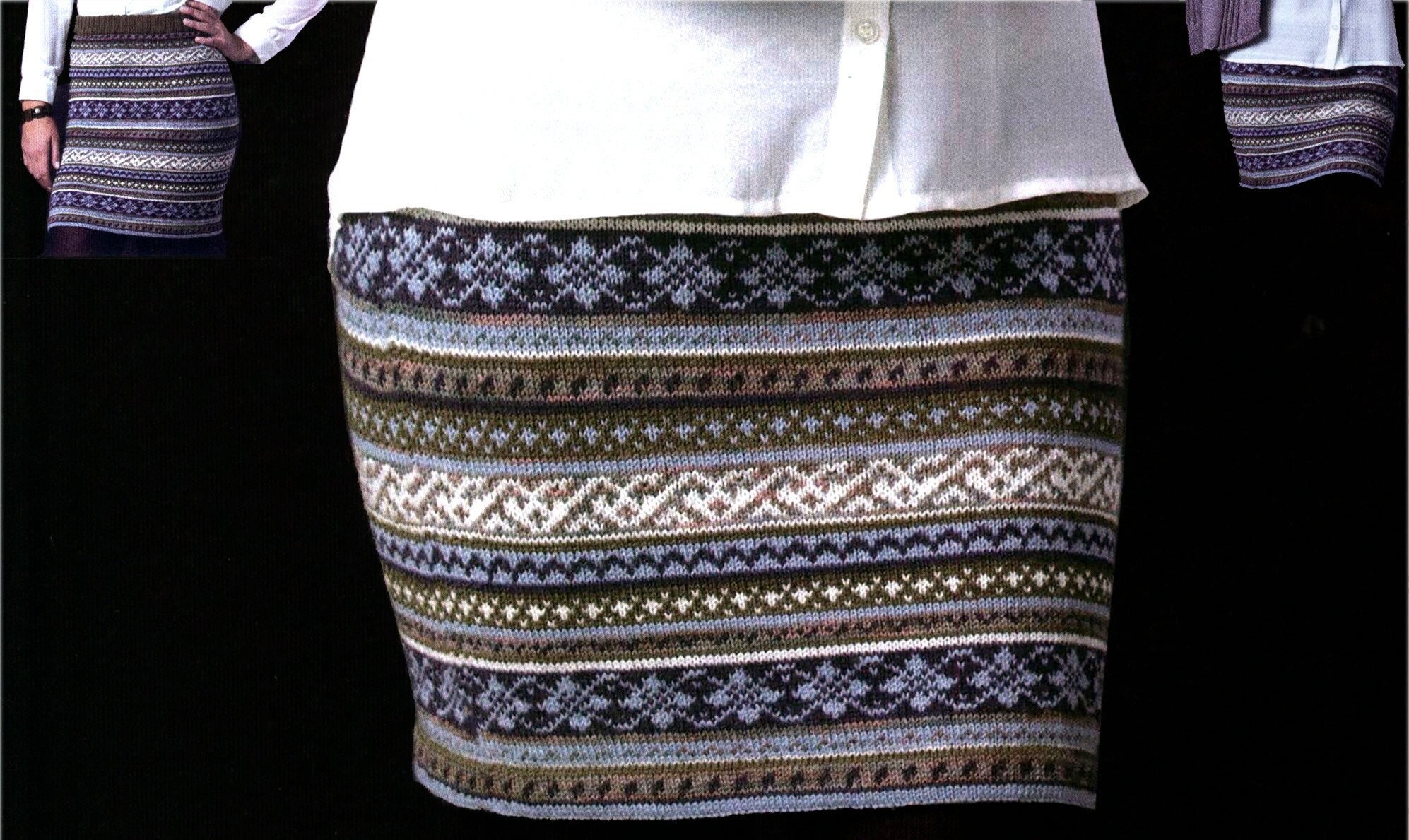 Fair Isle Skirt Pattern | Cool Mini Skirt Cool Nordic Knitting