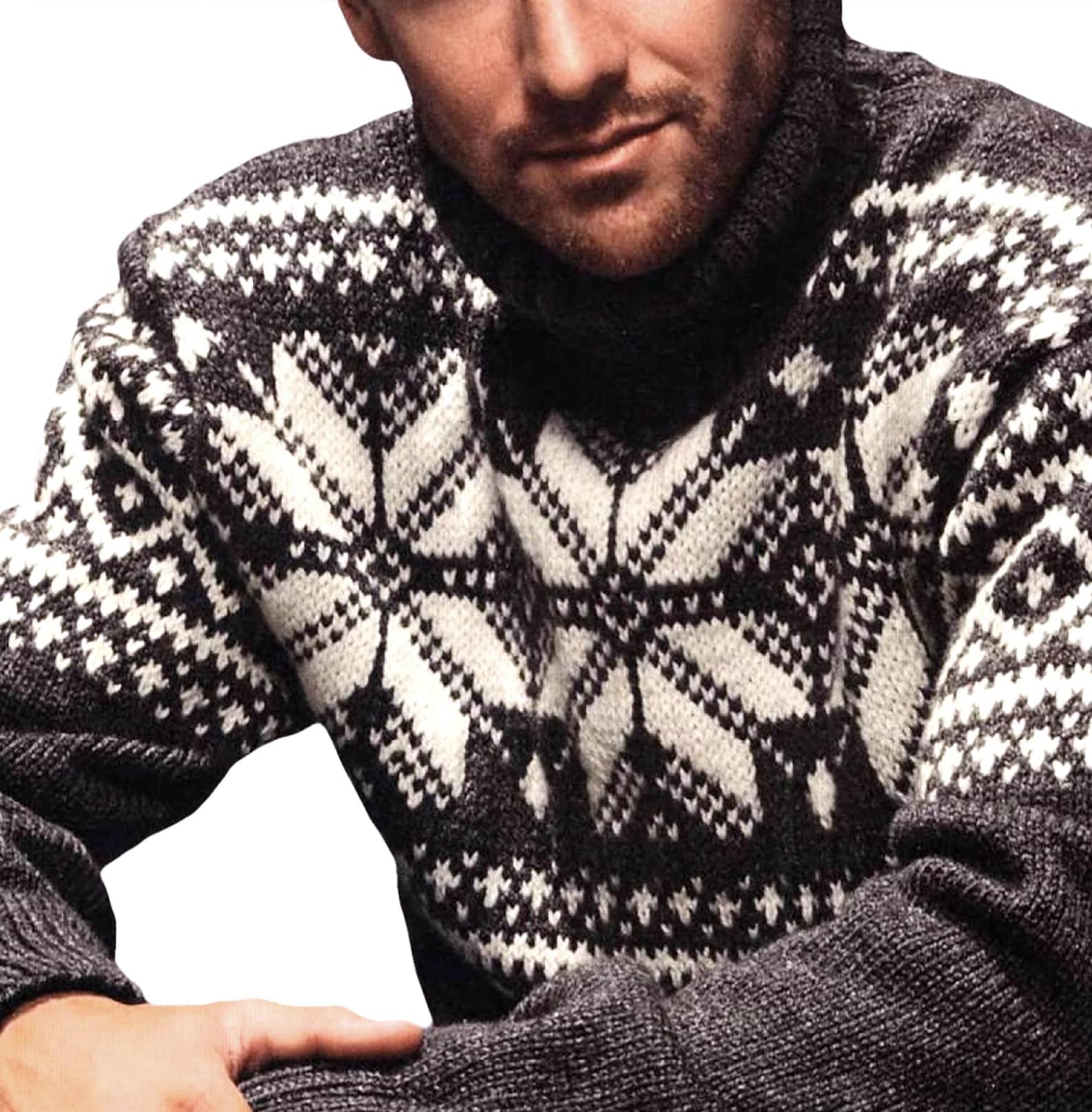 FABULOUS Norwegian Sweater Pattern for Men | Vintage Nordic Knitting ...