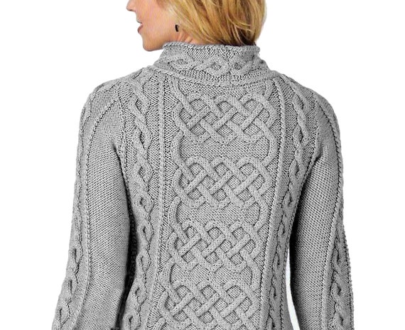 Motif de pull pour femme, fil DK Modèles de tricot Aran Pull