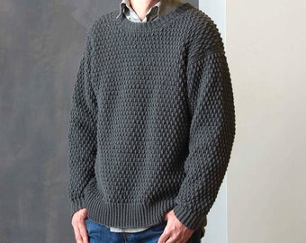 Men Crochet Sweater Pattern | Easy Crochet Pattern | Men's Pullover S To 2X | Crochet For Men | PDF Download
