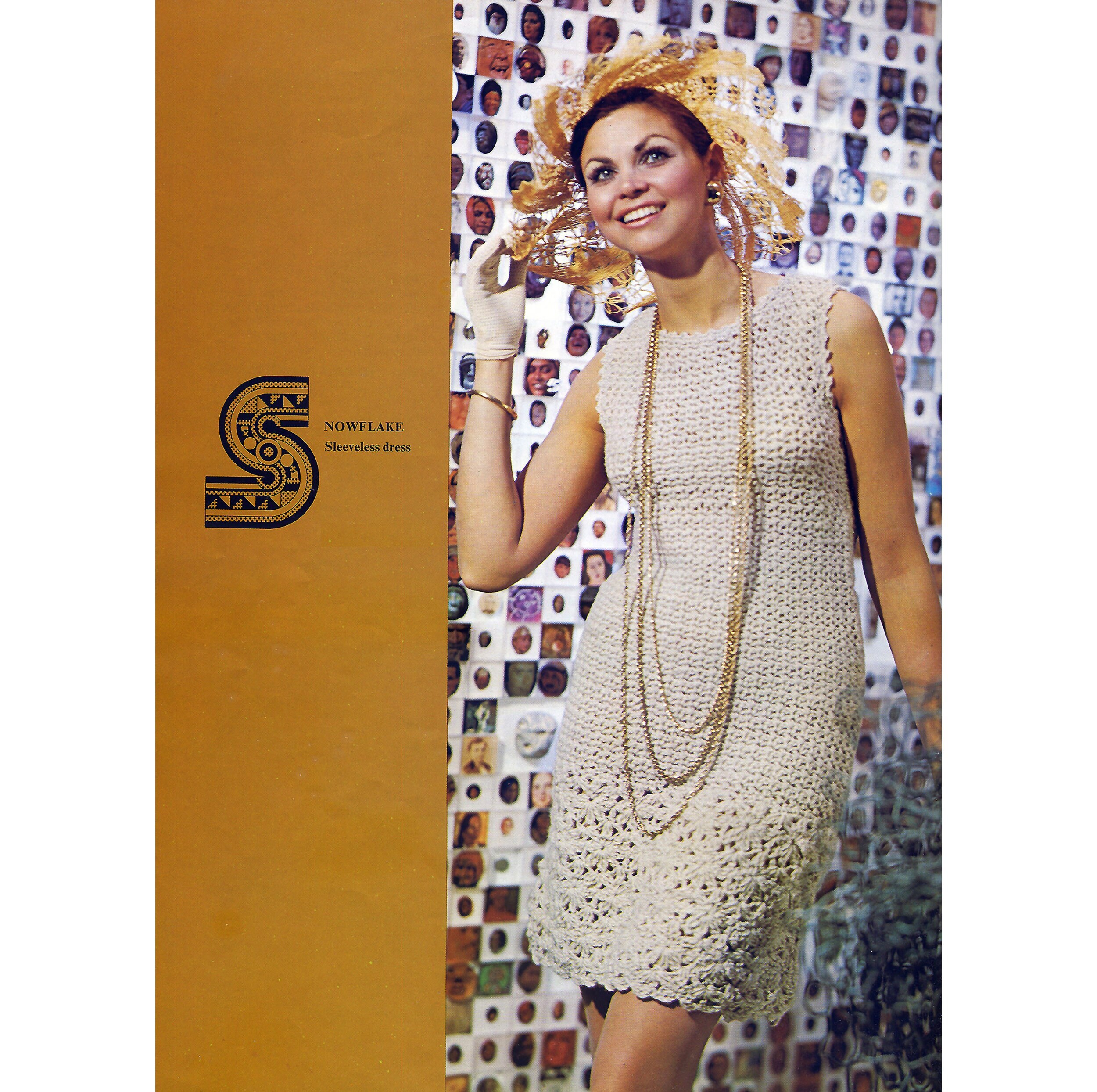 Crochet Dress Pattern PDF Download 60's Dress Etsy
