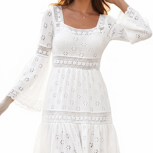 chinese dress ladies Vintage Lace Robe Dress – Sew Romantic Designs main image 0