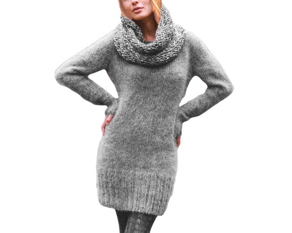 forest green knit dress Autumn Crisp Ribbed Sweater Dress in Forest Curves 1XL / Forest main image 0