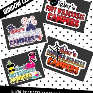 Pacote de adesivos para janelas Walt's Fort Wilderness