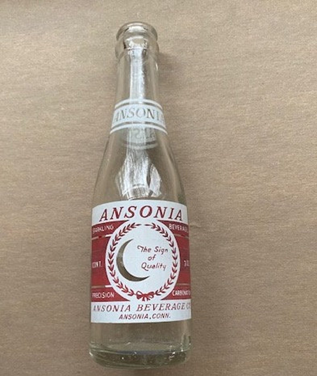 Ansonia Beverage Co 1950s1960s Ansonia CT 7 Oz Etsy