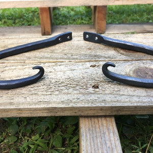 curtain tie backs, Forged Curtain Tie Back, Scroll, Iron, Home Decor, Window Treatment