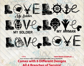Download Military Love Svg Etsy