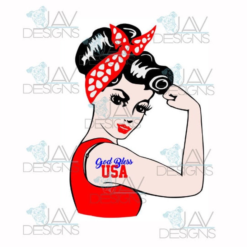 Tanktop Rosie the Riveter SVG ©faith Rosie 3 Design Options Etsy