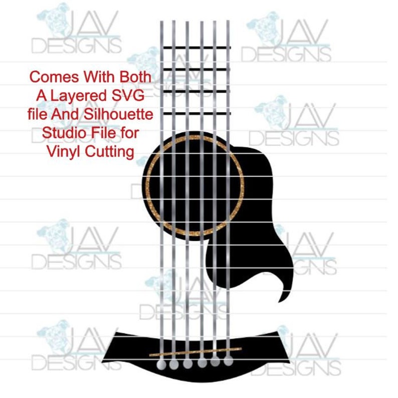 Download Guitar SVG for Tumblers Water Slides Sublimation | Etsy