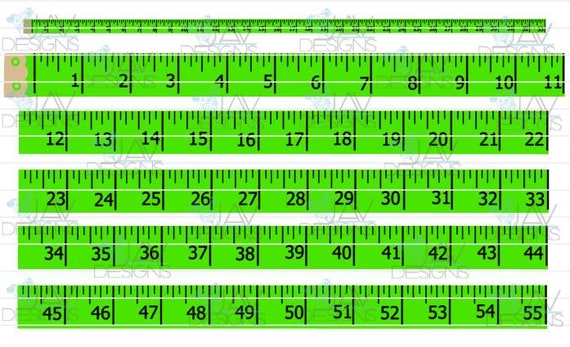 Measuring Tape Sewing (Inches Not To Scale) Clipart Digital Download S –  Sniggle Sloth