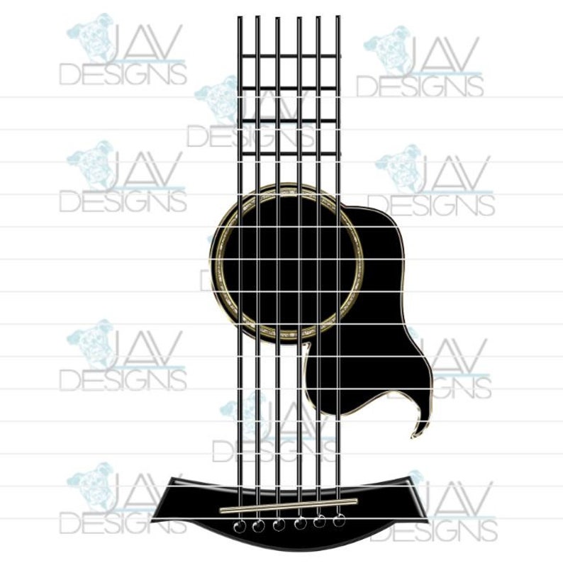 Download Guitar SVG for Tumblers Water Slides Sublimation | Etsy