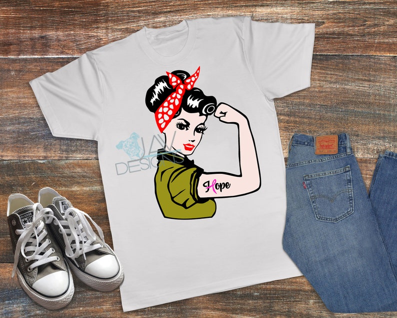 Download COLOR Rosie SVG ©Faith Rosie the Riveter 3 Design Options ...