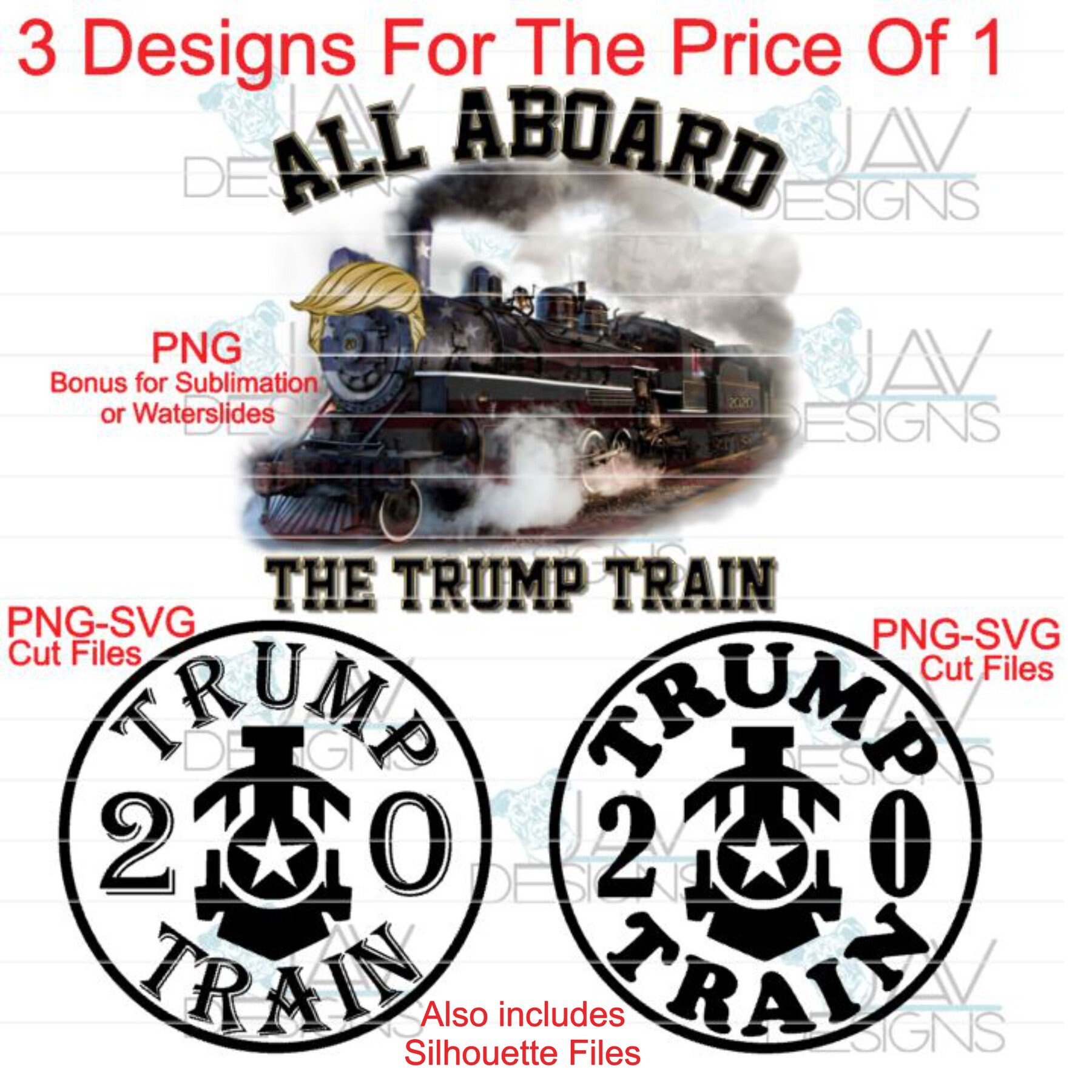 All Aboard the Trump Train 2020 CUT File SVG for Cricut | Etsy