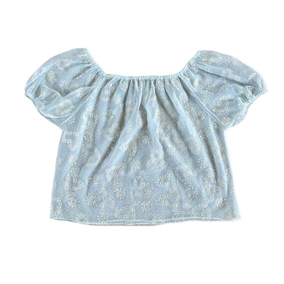 square neck peasant top