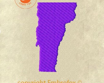 Diseño de bordado de Vermont -archivo de bordado descargable-
