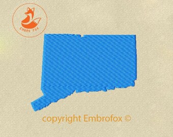 Connecticut Embroidery Design -archivo de bordado descargable-