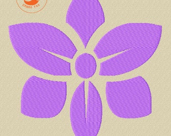 Diseño de bordado de flores de orquídea - descargable - aro 5X7