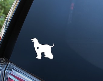 window With clear transfer film Choose colour Buy 3 Get 1 FREE Afghan Hound Vinyl Stickers Sheets Mobile laptop mug