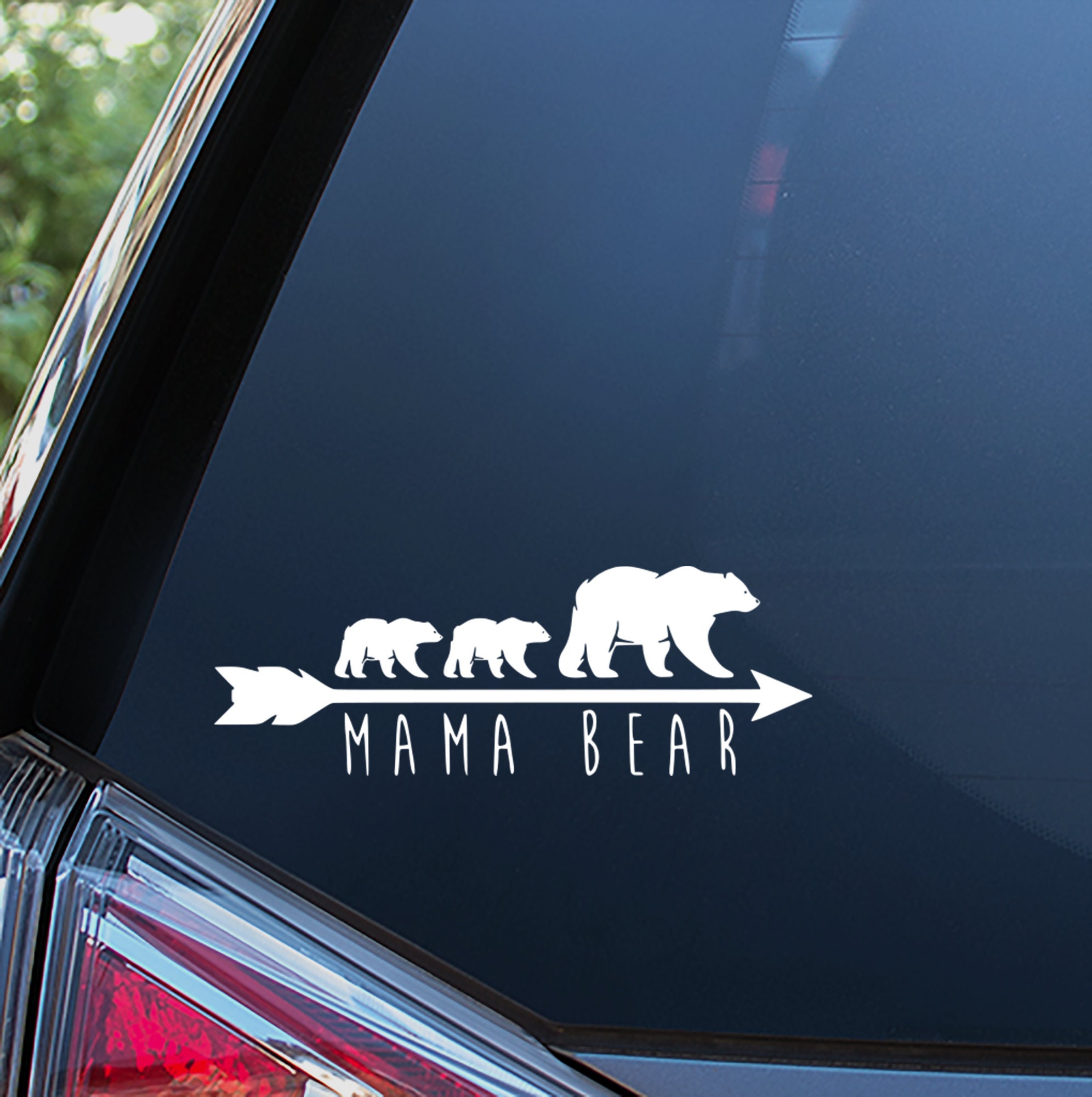 Bear Decal, Bear Sticker, Polar Bear Stickers, Mama Bear, Bear Wall Decals,  Laptop, Car, Window