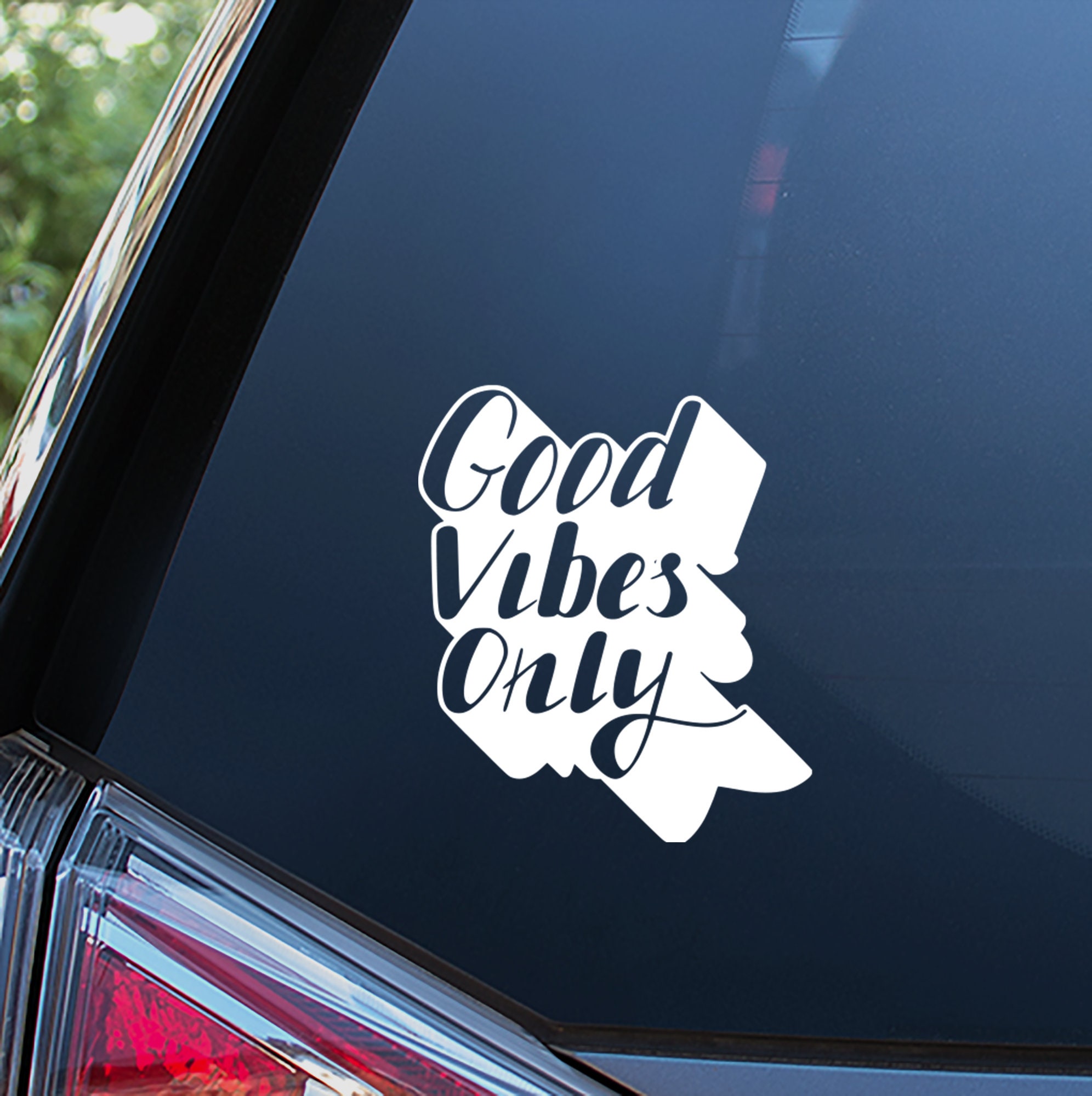 Good Vibes Only Sticker For Car Window Bumper or Laptop. Free Shipping