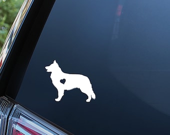 Berger Blanc Suisse Sticker For Car Window, Bumper, or Laptop. Free Shipping!