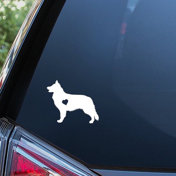 Berger Blanc Suisse Sticker For Car Window, Bumper, or Laptop. Free Shipping!