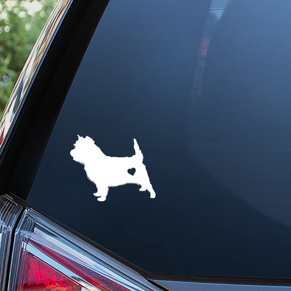 Cairn Terrier Sticker For Car Window, Bumper, or Laptop. Free Shipping!