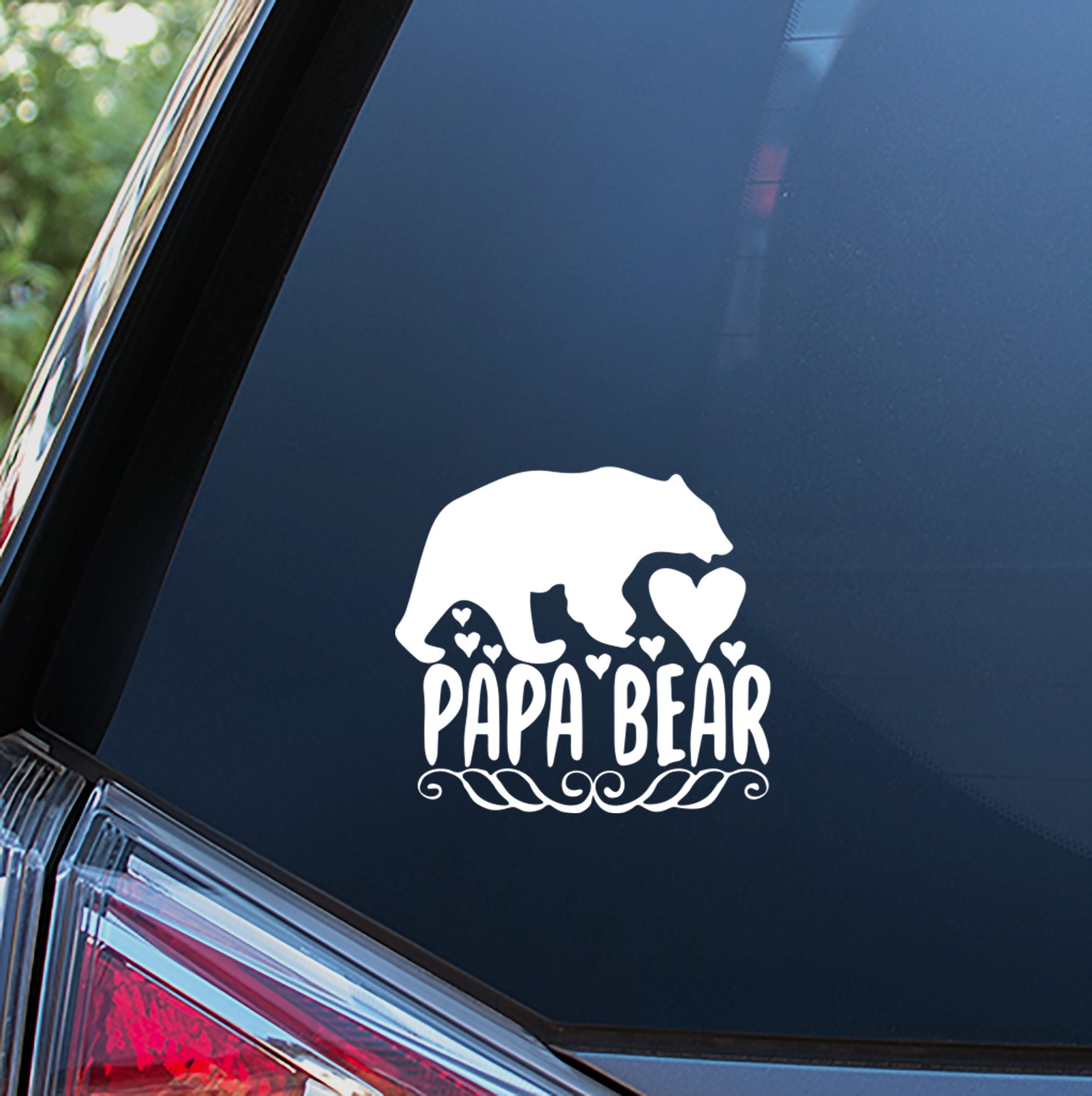 Papa Bear Sticker For Car Window Bumper or Laptop. Free | Etsy