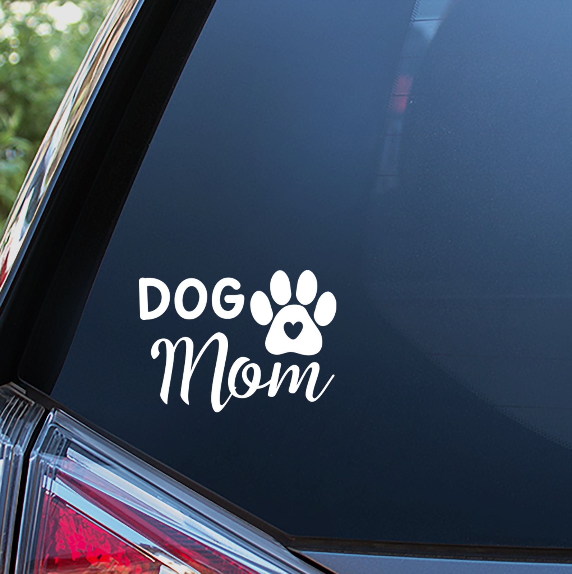 Dog mom cheap car decal