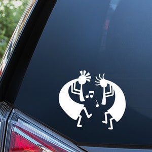 Kokopelli Sticker For Car Window, Bumper, or Laptop. Free Shipping!